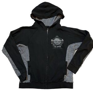 Hard Rock Cafe Las Vegas Full Zip Hooded Lightweight Jacket Size XS C637UHJ63